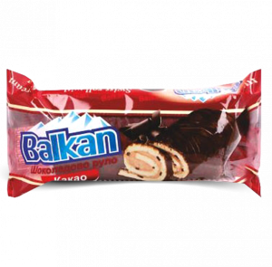 БАЛКАН, Руло с шоколадов крем 150g, 1kg=7,67€ 