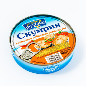 Златна Русалка, Скумрия котлети в  доматен сос 160g