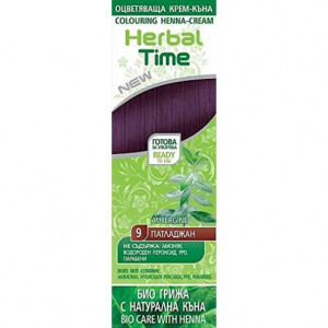 Herbal Time натурална крем-къна патладжан N9, 75ml