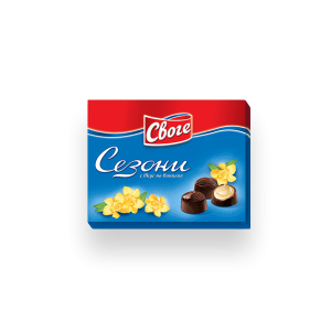 СЕЗОНИ, Шоколадови бонбони Ванилия 0.160кг