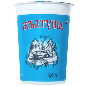 ЖЪЛТУША, Краве кисело мляко, 3,6% 400гр