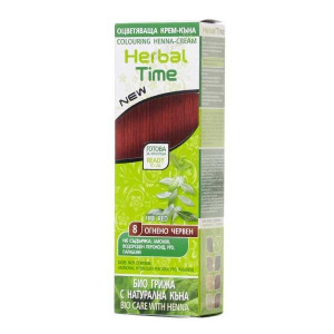 Herbal Time натурална крем-къна огнено червено N8, 75ml