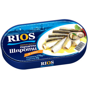 РИОС, Пушени Шпроти в олио 170g
