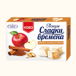 ЛОКУМ, Ябълка канела и орехи 140г