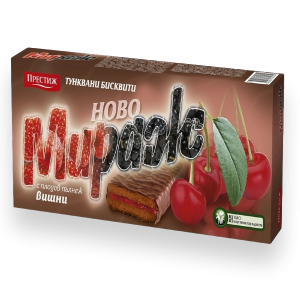 МИРАЖ, шоколадови бисквити с вишна 200гр.